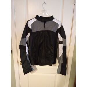 Motorcycle Jacket Bilt Mens BLM1 Mesh Black Padded Full Zip Biker SZ Large L Lg